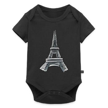 Eiffel Tower Costume - Baby Premium short-sleeve bodysuit - black - Front