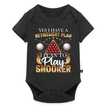 Retirement Snooker Player - Baby Premium short-sleeve bodysuit - black - Front