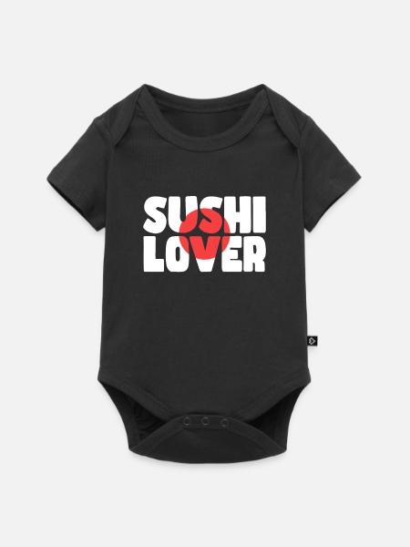 Sushi Liebhaber - Baby Premium Kurzarmbody - Schwarz