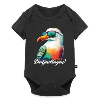 Butjadingen holiday cool seagull with sunglasses - Baby Premium short-sleeve bodysuit - black - Front