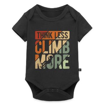 Klettern Bouldern - Baby Premium Kurzarmbody - Schwarz - Vorne