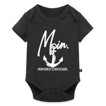 Es Heißt Moin. Moin Moin Ist Schon Gesabbel Nordde - Baby Premium Kurzarmbody - Schwarz - Vorne