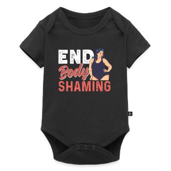 End Body Shaming Stop Bodyshaming Annoy - Baby Premium short-sleeve bodysuit - black - Front