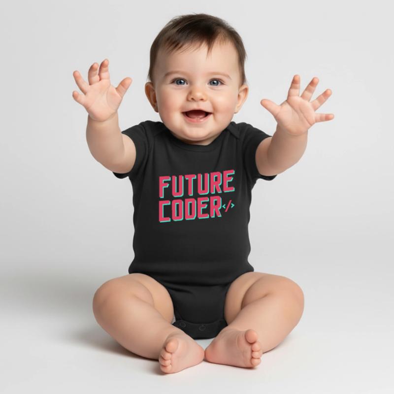 Programmeur de code de codage du futur codeur Body à manches courtes Premium Bébé