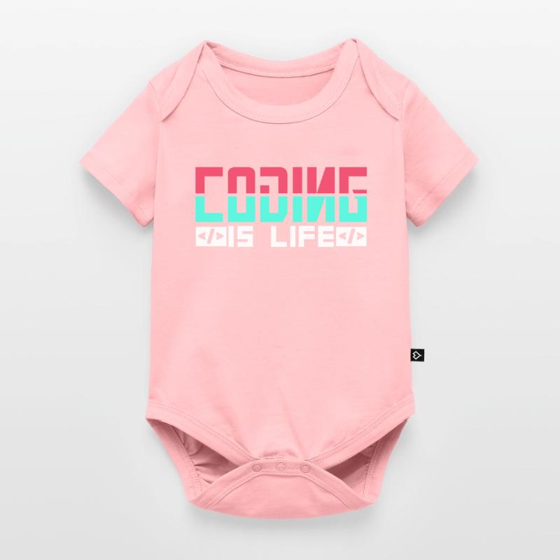 Coding is Life Programmer Coder Code Baby Premium short-sleeve bodysuit