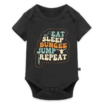 Manger Dormir saut à l’élastique Répéter - Body à manches courtes Premium Bébé - noir - Devant