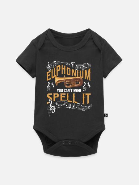 Euphonium Euphoniumspieler Blechbläser Euphonist - Baby Premium Kurzarmbody - Schwarz