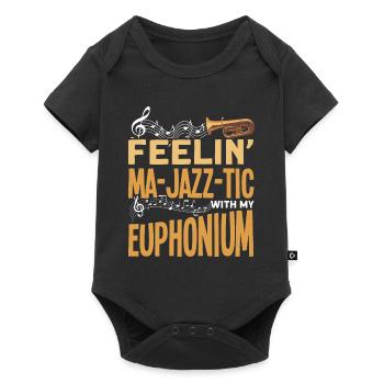 Euphonium Euphonium Joueur Euphoniste Cuivres Euphoniste Euphoniste - Body à manches courtes Premium Bébé - noir - Devant