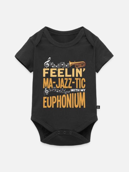 Euphonium Euphoniumspieler Blechbläser Euphonist - Baby Premium Kurzarmbody - Schwarz