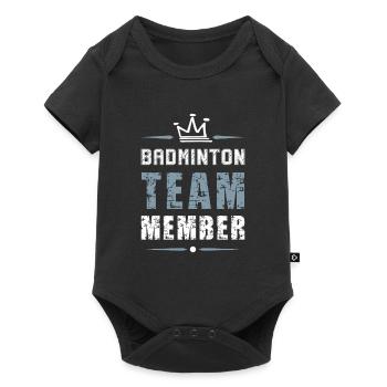 Équipe de badminton - Body à manches courtes Premium Bébé - noir - Devant