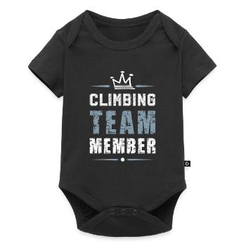Climbing Team - Baby Premium short-sleeve bodysuit - black - Front