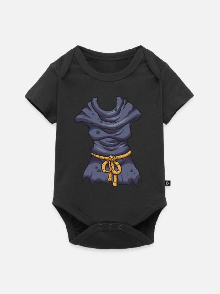 Hexe Kostüm - Baby Premium Kurzarmbody - Schwarz