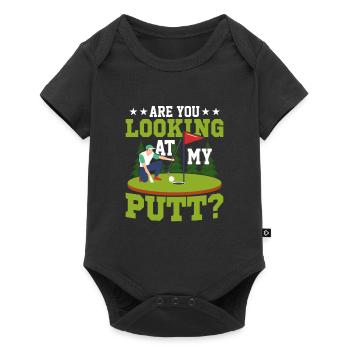 Regardez-vous mon putt? Golf Golfing - Body à manches courtes Premium Bébé - noir - Devant