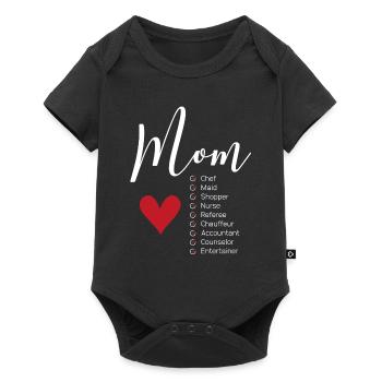 Mom Definitions - Mother's Day Funny Gift - Baby Premium short-sleeve bodysuit - black - Front