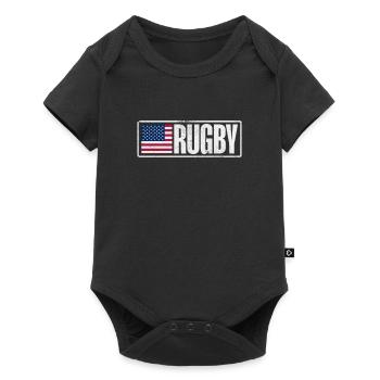 Rugby Club Rugbyteam Football Sport Cadeau - Body à manches courtes Premium Bébé - noir - Devant