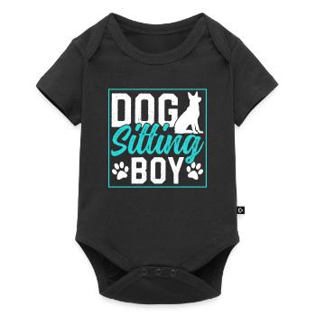 Dog Sitter Boy Dog Sitting Dog Sitting Dog - Baby Premium short-sleeve bodysuit - black - Front