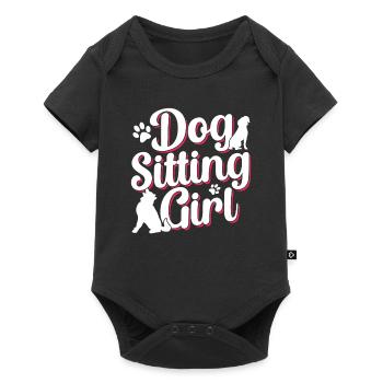 Dog Sitter Girl Dog Sitting Dog Sitting - Body à manches courtes Premium Bébé - noir - Devant
