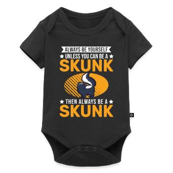 Sois toujours toi-même Skunk Stinkntier - Body à manches courtes Premium Bébé - noir - Devant