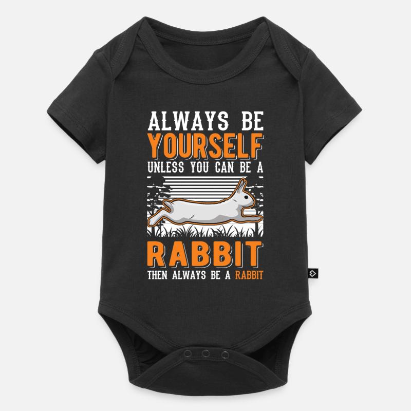 Lapin lapin lapin lapin - Body à manches courtes Premium Bébé - noir