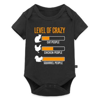 Squirrel Rodent Level of crazy - Baby Premium short-sleeve bodysuit - black - Front