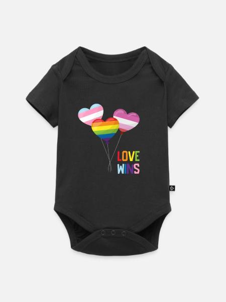 Stolz LGBTQ. Stellungnahme - Baby Premium Kurzarmbody - Schwarz
