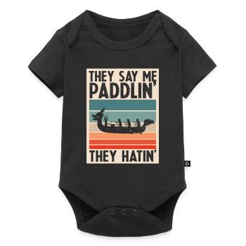 Dragon Boat Racing Theme for Dragon Boating - Baby Premium short-sleeve bodysuit - black - Front