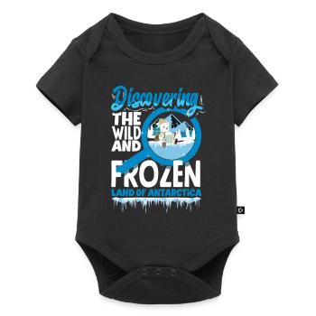 Discovering the wild and frozen land of Antarctica - Baby Premium Kurzarmbody - Schwarz - Vorne
