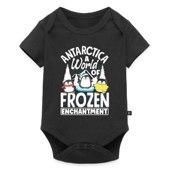 Antarctica a world of frozen enchantment - Baby Premium Kurzarmbody - Schwarz - Vorne
