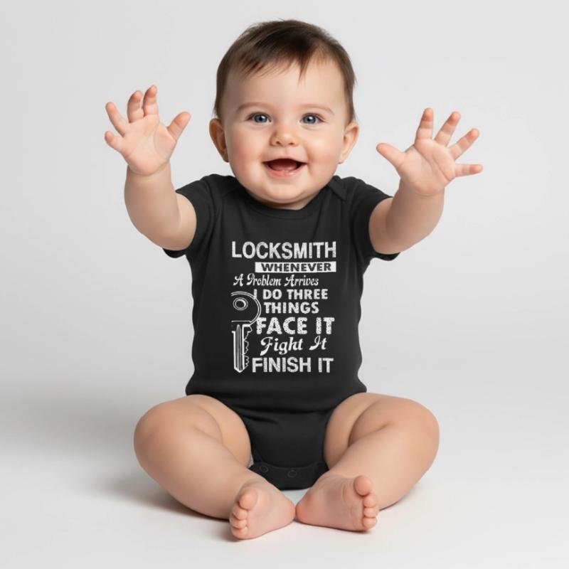 Locksmith Locksmith Solves Problem Baby Premium short-sleeve bodysuit