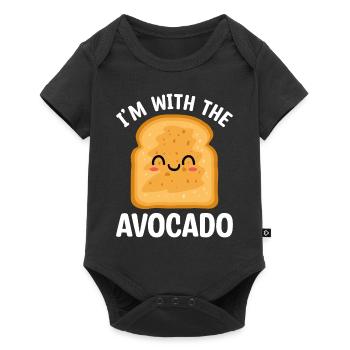 I'm with avocado guacamole lover avocados - Baby Premium short-sleeve bodysuit - black - Front