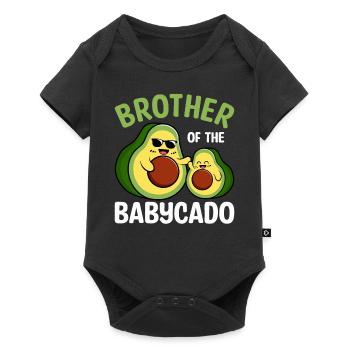 brother of Babycado Guacamole Avocado Lover - Baby Premium short-sleeve bodysuit - black - Front