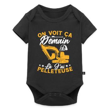 On voit ça demain là J'ai pelleteuse Humour Cadeau - Body à manches courtes Premium Bébé - noir - Devant