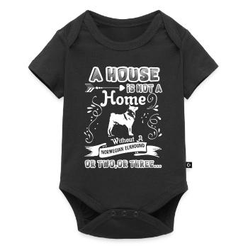 Norwegian Elkhound Home Without Norwegian Elkhound - Baby Premium short-sleeve bodysuit - black - Front
