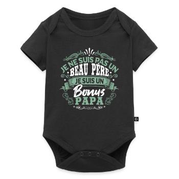 Je Suis Un Papa Bonus Fête Des Pères - Body à manches courtes Premium Bébé - noir - Devant