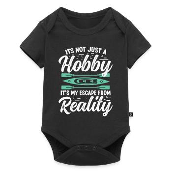 Not just a Hobby Kayaking Men Women - Baby Premium Kurzarmbody - Schwarz - Vorne