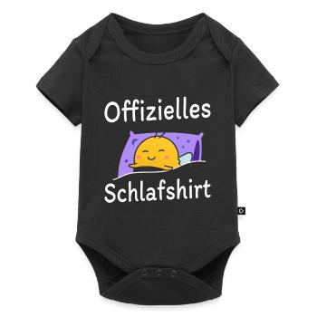 Offizielles Schlafshirt Biene Geschenkidee süß - Baby Premium Kurzarmbody - Schwarz - Vorne