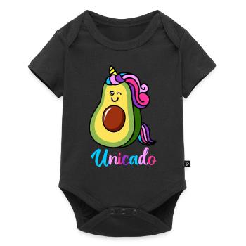 Unicado Avocado Unicorn Guacamole Lover - Baby Premium short-sleeve bodysuit - black - Front