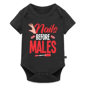 Nail Polish Nail Design Manicure Nail Studio Nails - Baby Premium short-sleeve bodysuit - black - Front