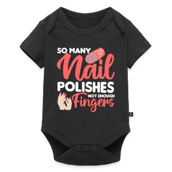 Nail Polish Nail Design Manicure Nail Studio Nails - Baby Premium short-sleeve bodysuit - black - Front