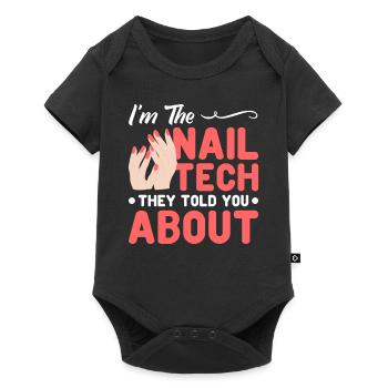 Nail Polish Nail Design Manicure Nail Studio Nails - Baby Premium short-sleeve bodysuit - black - Front