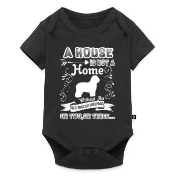 Home Without Old English Sheepdog - Baby Premium short-sleeve bodysuit - black - Front
