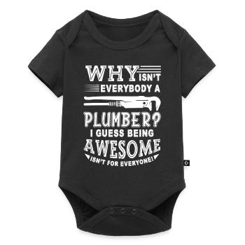 Plumber Awesome Plumber - Baby Premium short-sleeve bodysuit - black - Front