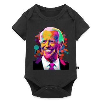 Smiling President - Baby Premium short-sleeve bodysuit - black - Front