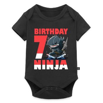 Shark Ninja I am 7 - Polish Action Underwater - Baby Premium short-sleeve bodysuit - black - Front
