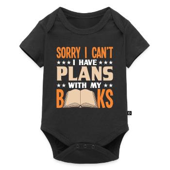 Bookworm Books Read Book Bookworm - Baby Premium short-sleeve bodysuit - black - Front