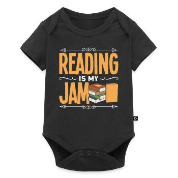Bookworm Books Read Book Bookworm - Baby Premium short-sleeve bodysuit - black - Front