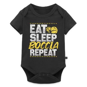 Boccia Eat Sleep Repeat Target Ball Hobby Boccia - Baby Premium short-sleeve bodysuit - black - Front