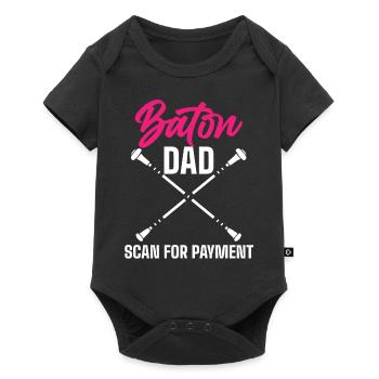 Baton Twirler, Baton Twirling, Gymnastique - Body à manches courtes Premium Bébé - noir - Devant