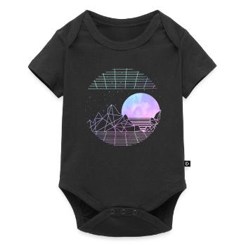 Pastel Goth Moon Aesthetic Vaporwave - Baby Premium short-sleeve bodysuit - black - Front