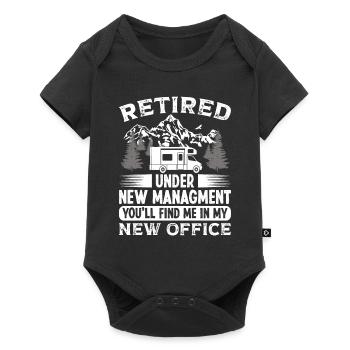 Retired under new Managment new Office - Baby Premium short-sleeve bodysuit - black - Front